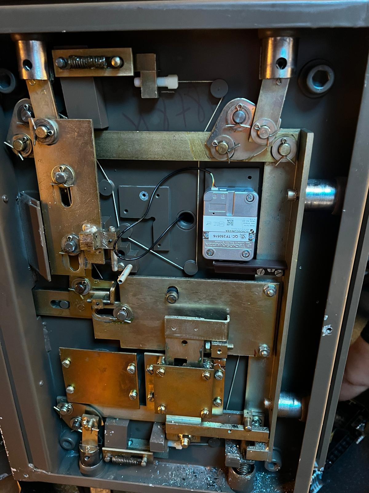 Mécanisme interne de coffre-fort