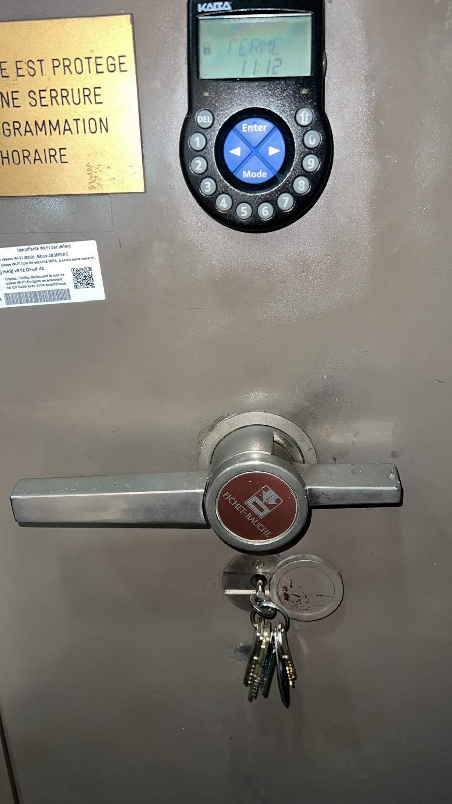 Serrure KABA avec clavier électronique